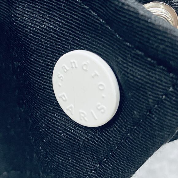 Sandro Paris Shirt Dress Womens Large Linen Western Button Up Vintage Inspired - Picture 3 of 7